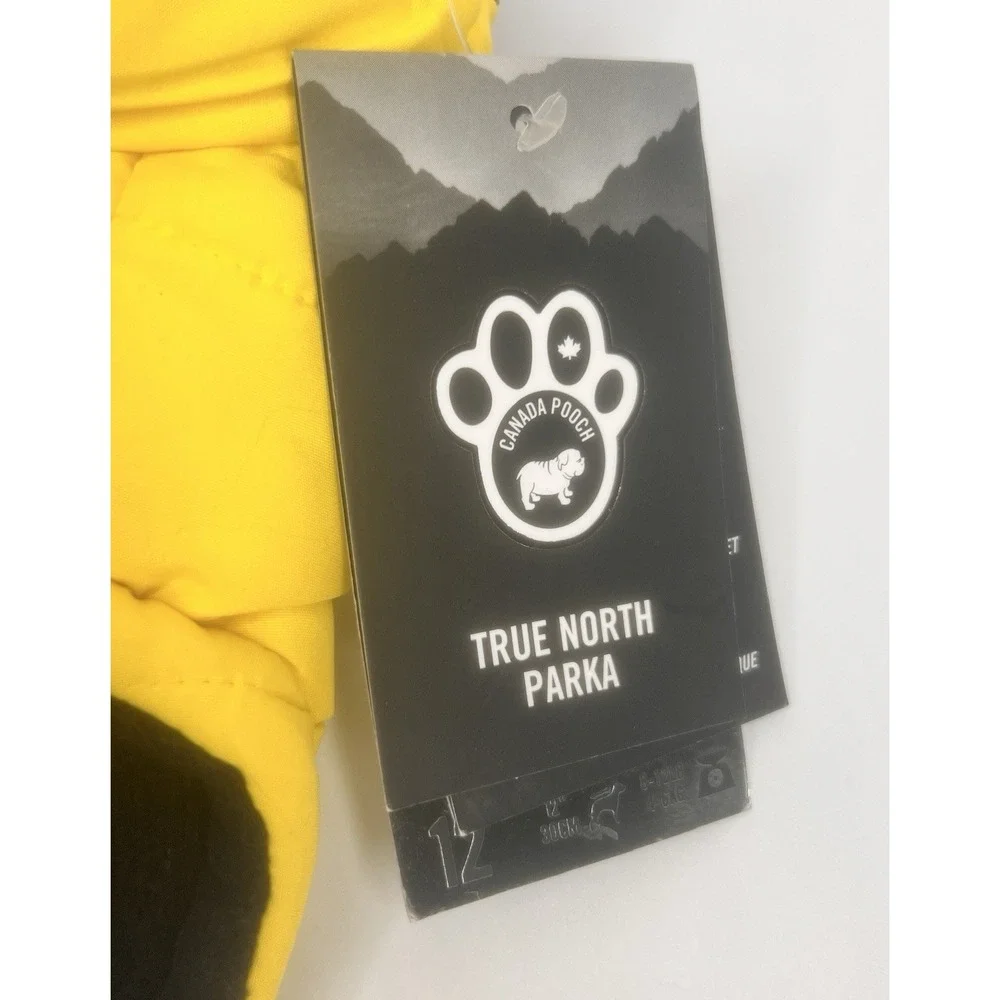 Canada Pooch Dog Cool Factor Button Jacket Size 12 8-12 lbs Winter Parka NWT